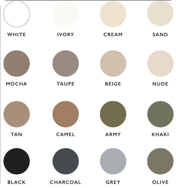 couleurs neutres et nudes pour l'été